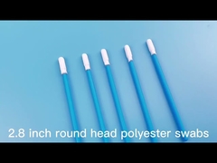 Haste de limpeza eletrônica com ponta de espuma redonda mini de 3,2 mm com haste de PP