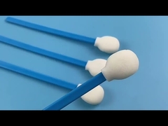 Lollipop cabeça de esponja redonda descartável toalhas livres de lantejoula bastão azul