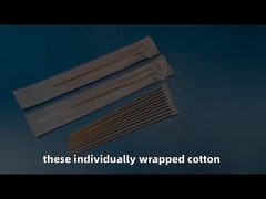 CA-006 Biodegradável Bastão de Madeira Longo Sala Limpa Q Dicas de Bastão de Limpeza Industrial de Botões de Algodão