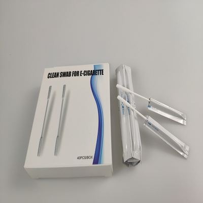 Os Qtips principais do algodão do cotonete de algodão dois repletos de álcool para IQOS limpam