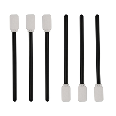 2 camadas esquadram a impressora Cleaning Polyester Swabs do grande formato com o punho preto