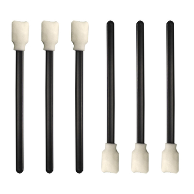 Impressora principal Cleaning Foam Swabs do formato da esponja quadrada lisa com punho preto