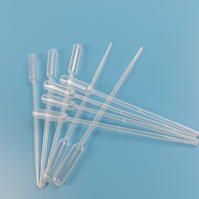 Uso descartável do laboratório da pipeta de Pasteur de transferência da coleção de espécime