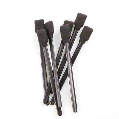 Vara da esponja do quadrado de Cleaning Swab With da impressora da ponta da espuma do preto da sala de limpeza