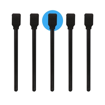 Vara da esponja do quadrado de Cleaning Swab With da impressora da ponta da espuma do preto da sala de limpeza