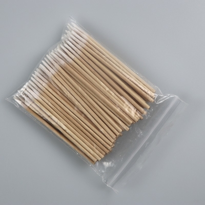 Cotonete industrial de madeira micro pontiagudo para sala limpa 1 mm ecológico