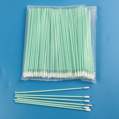 Cotonetes de limpeza de ponta de microfibra e poliéster sem fiapos de 162 mm com cabo longo de PP