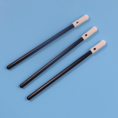 Cotonete redondo 3.2mm da espuma de Mini Head Black Handle Sponge sem fiapos