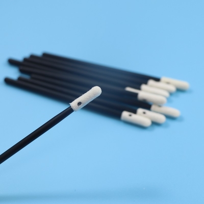 Cotonete redondo 3.2mm da espuma de Mini Head Black Handle Sponge sem fiapos