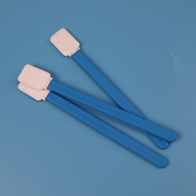 Cotonete azul do poliéster do punho das duplas camada TX714 sem fiapos para a sala de limpeza