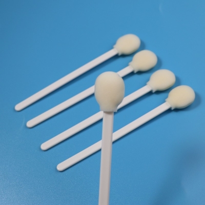 5" grande espuma redonda sem fiapos cotonete derrubado da sala de limpeza com punho plástico