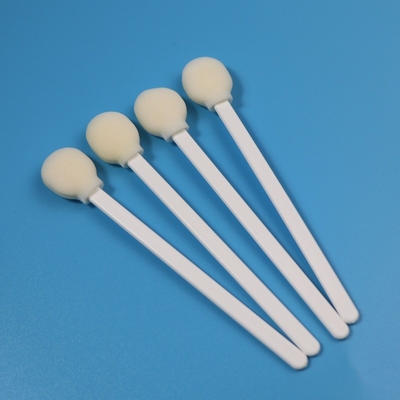 5" grande espuma redonda sem fiapos cotonete derrubado da sala de limpeza com punho plástico