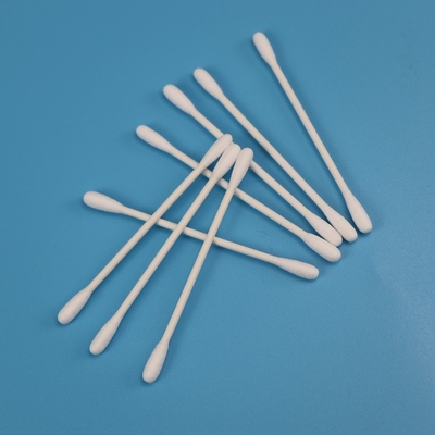 Algodão principal redondo dobro Bud Swab For Cleanroom dos Qtips da vara de papel biodegradável