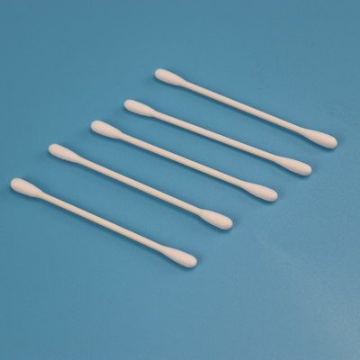 Algodão principal redondo dobro Bud Swab For Cleanroom dos Qtips da vara de papel biodegradável