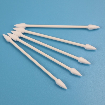 Cotonete de algodão aguçado dobro dos Qtips das cabeças da vara de papel amigável de Eco para a sala de limpeza CA-003