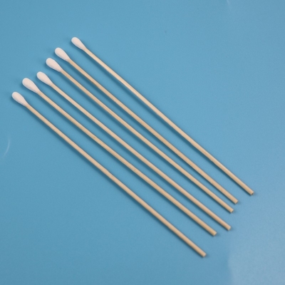 6" algodão de madeira longo amigável Bud Swab For Daily Use da vara de Eco