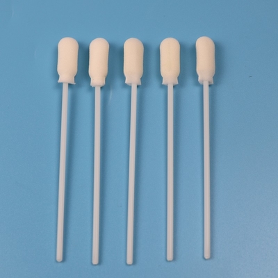 Os ABS colam ponta redonda da espuma de 10cm o cotonete de preparação de amostras descartável da grande estéril