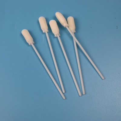 Os ABS colam ponta redonda da espuma de 10cm o cotonete de preparação de amostras descartável da grande estéril