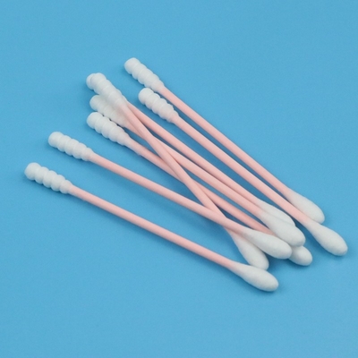 o cotonete de algodão cosmético da vara 50pcs/Bag de papel Eco-amigável brota para a aplicação da composição
