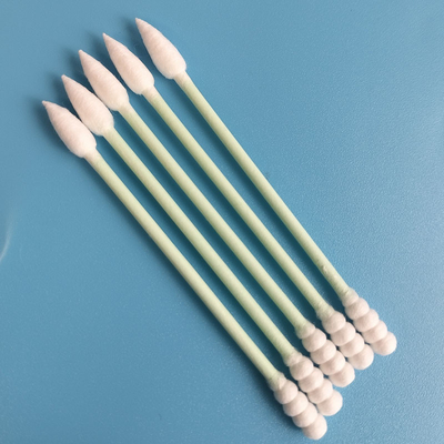 algodão de papel verde biodegradável Bud Swab For Makeup Removing dos Qtips da vara 50pcs/Bag
