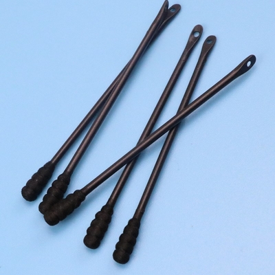 algodão de limpeza Bud Swab For Daily Use da acne dos Qtips do preto de 50pcs Eco-Frinedly