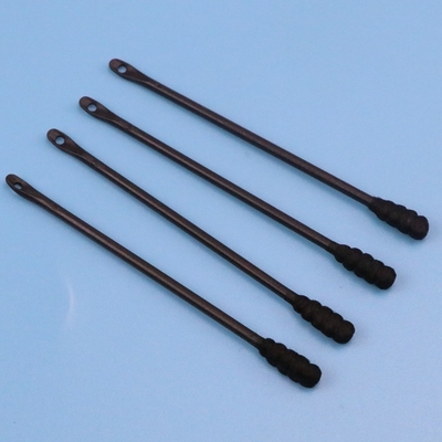 algodão de limpeza Bud Swab For Daily Use da acne dos Qtips do preto de 50pcs Eco-Frinedly
