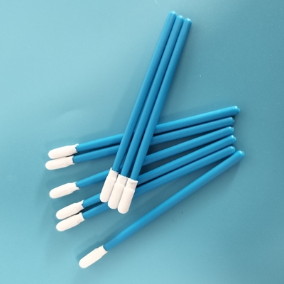 TX743 Lint Free Factory Cleaning Micro Round Dacron Polyester Swab Para Sala Limpa