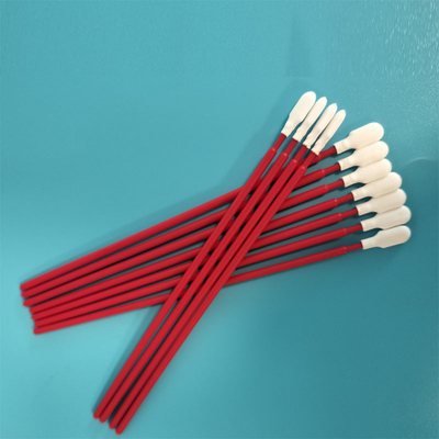 TX761 Não-abrasivo Vermelho PP Stick Paddle Head Poliéster Swabs PCB Swab de limpeza para sala limpa