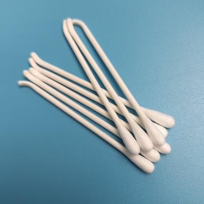 Papel biodegradável de uso diário Bastão de papel Qtips Limpeza de ouvido Swab de algodão com gancho