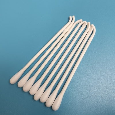 Papel biodegradável de uso diário Bastão de papel Qtips Limpeza de ouvido Swab de algodão com gancho