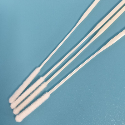 ABS Stick Flocked Nylon Nasal Swab Coleção de amostras Swab com ponto de ruptura embalado individualmente