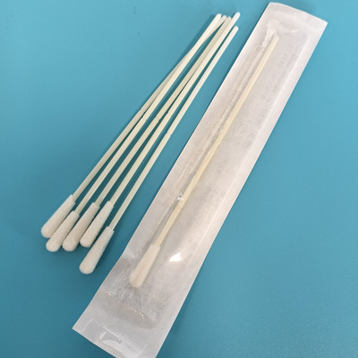 Esfregões de colheita de amostras de nylon esterilizado com flocos Esfregões orais envoltos individualmente