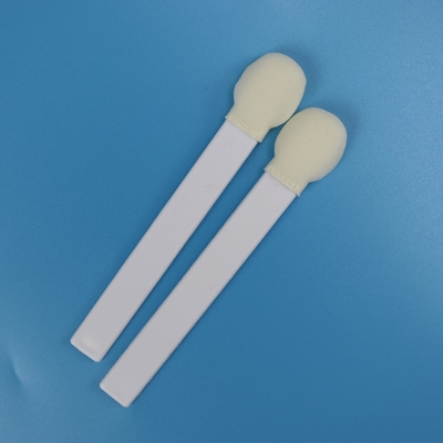 Banho de espuma de ponta de bastão branco de PP descartável, banho médico de cabeça de espuma de esponja grande e redonda