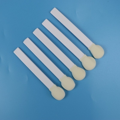 Banho de espuma de ponta de bastão branco de PP descartável, banho médico de cabeça de espuma de esponja grande e redonda