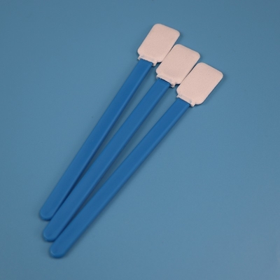714 Lint Free Green Handle Flat Rectangle Microfiber Swab Fornecedor para Limpeza de Lentes
