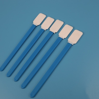 714 Lint Free Green Handle Flat Rectangle Microfiber Swab Fornecedor para Limpeza de Lentes
