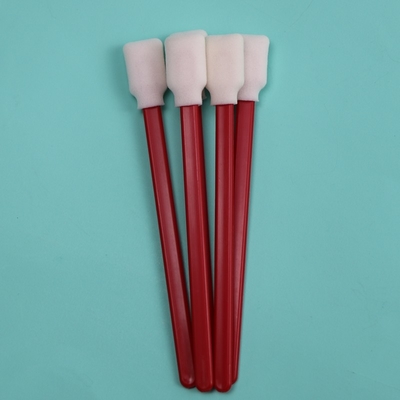 707 Lint Free Rectangle Sponge Stick Impressora Espuma de limpeza de esfregões com alça vermelha