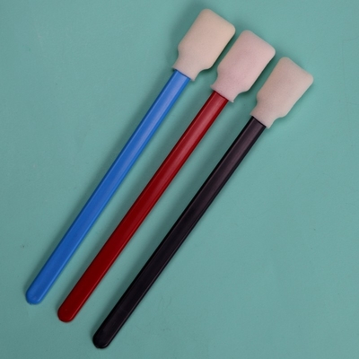707 Lint Free Rectangle Sponge Stick Impressora Espuma de limpeza de esfregões com alça vermelha