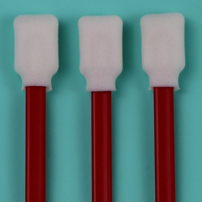 707 Lint Free Rectangle Sponge Stick Impressora Espuma de limpeza de esfregões com alça vermelha