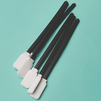 Manopla preta Dacron Bastão Quadrado Flat Sala limpa Poliéster Swab 714 Lint Free