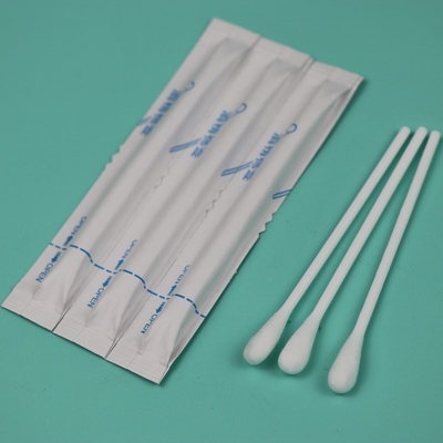 Manilha de plástico Pre-umedecido Qtips Medical de algodão Bud Swab aplicador com álcool