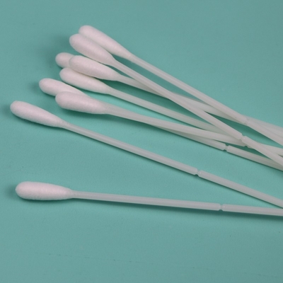 150 mm ABS Stick Cotton Bud Swab Coleção de Especimens Orais Swab com Ponto de Quebra