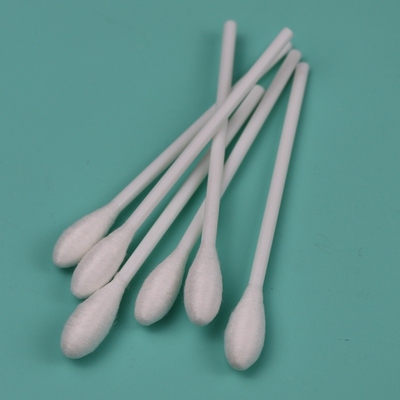 Disponível 9.6 mm Big Round Head Swab de algodão com alça de plástico