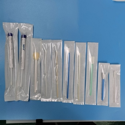 Esfregão estéril descartável EO Desinfetante de cor branca Esfregão de amostragem personalizável