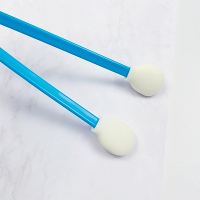 128mm Long Blue Hanlde Round Foam Swabs Car Printer Head Remover Swab