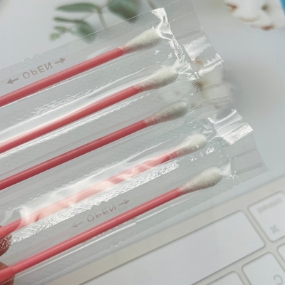 Swabs de algodão de salão profissional envoltos individualmente em pontas redondas / pontiagudas para uso de extensões de laço no spa
