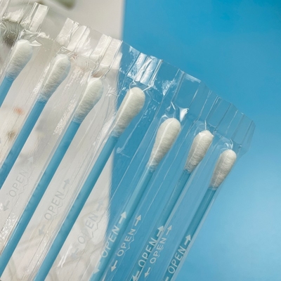 Swabs de algodão de salão profissional envoltos individualmente em pontas redondas / pontiagudas para uso de extensões de laço no spa