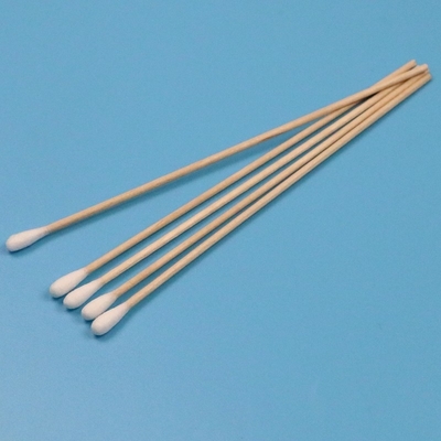 CA-006 Biodegradável Bastão de Madeira Longo Sala Limpa Q Dicas de Bastão de Limpeza Industrial de Botões de Algodão