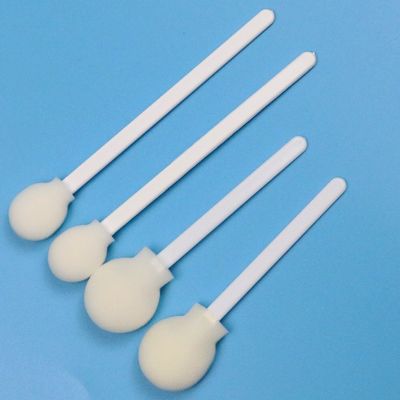 106 mm Bastão de borracha de papelão branco descartável Bastão de esponja de pirulito Bastão médico de espuma redonda Swab aplicador para pele anti-séptico