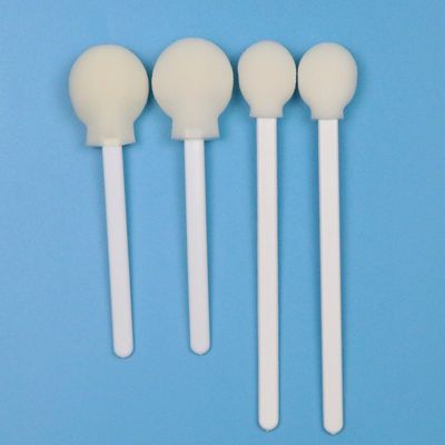 106 mm Bastão de borracha de papelão branco descartável Bastão de esponja de pirulito Bastão médico de espuma redonda Swab aplicador para pele anti-séptico